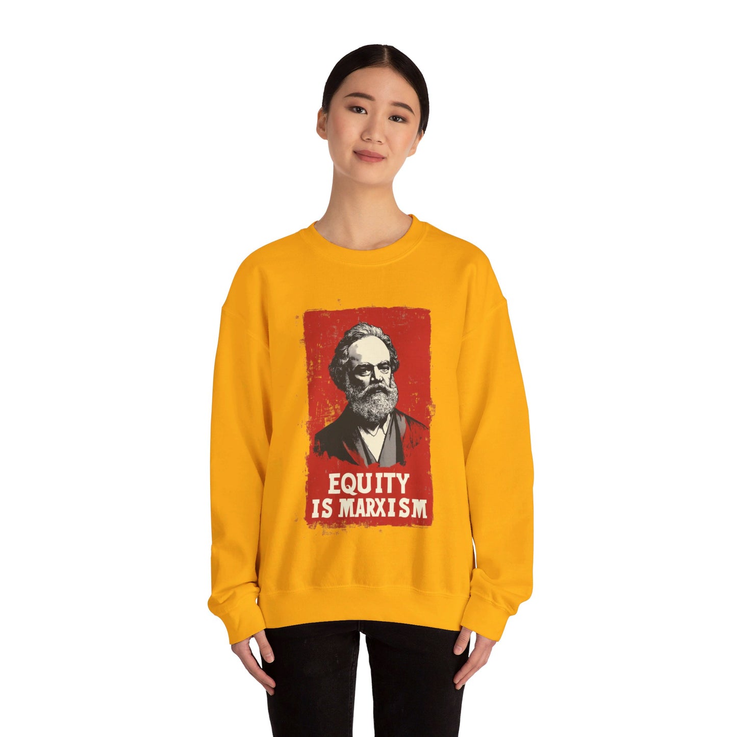 Equity Is Marxism Unisex Heavy Blend™ Crewneck Sweatshirt