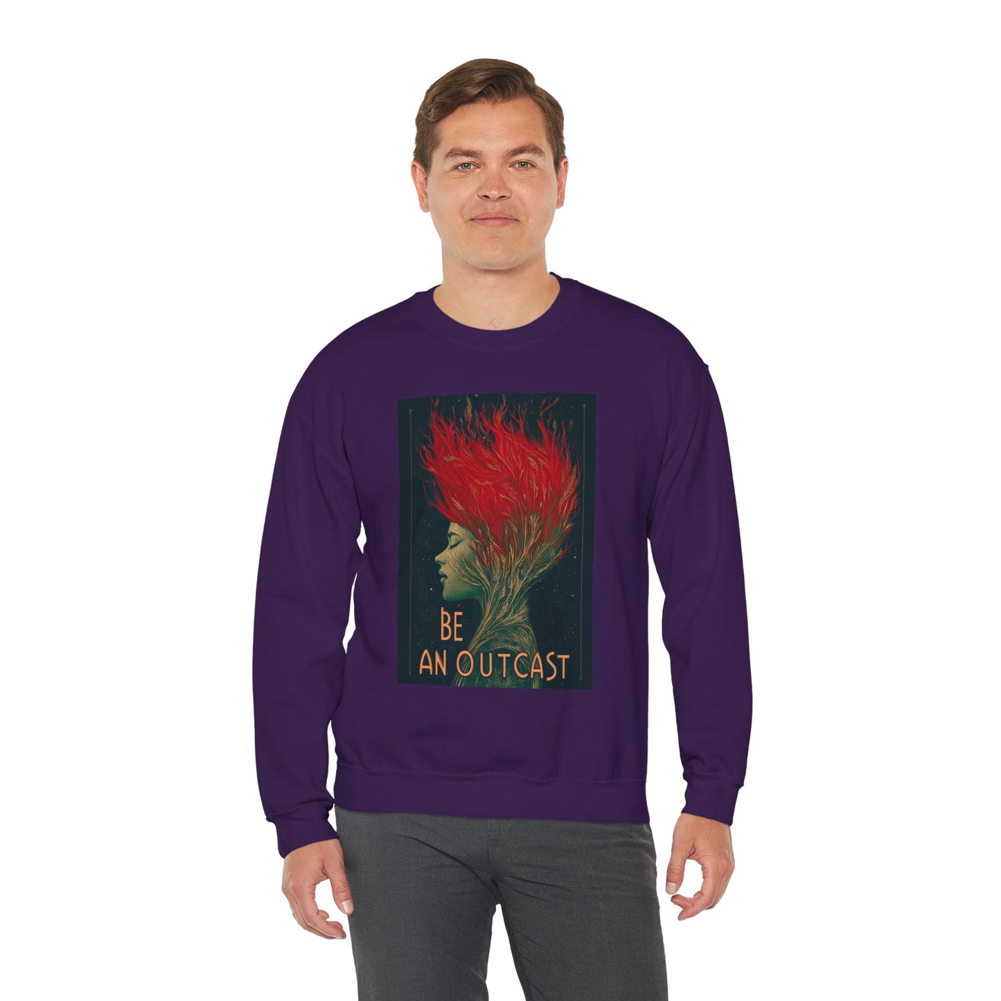 Be An Outcast Unisex Heavy Blend™ Crewneck Sweatshirt