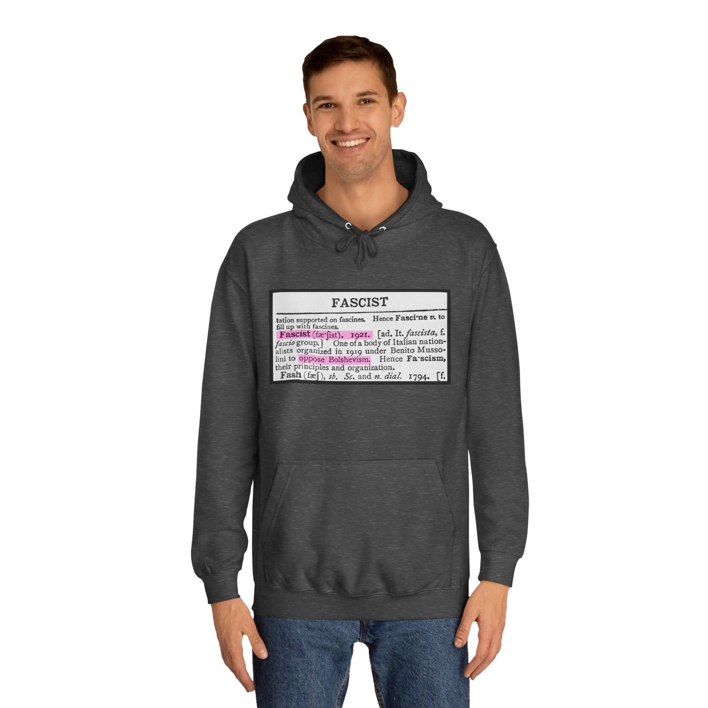 Fascism Is Anti-Communist Unisex College Hoodie