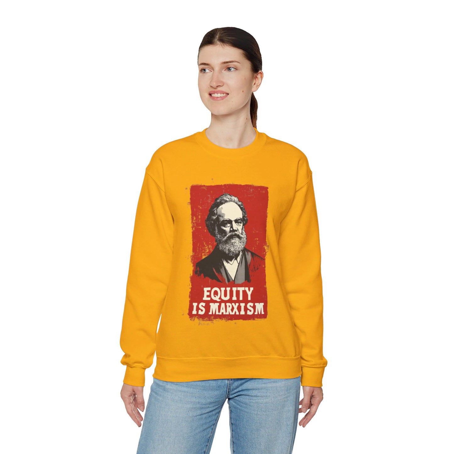 Equity Is Marxism Unisex Heavy Blend™ Crewneck Sweatshirt