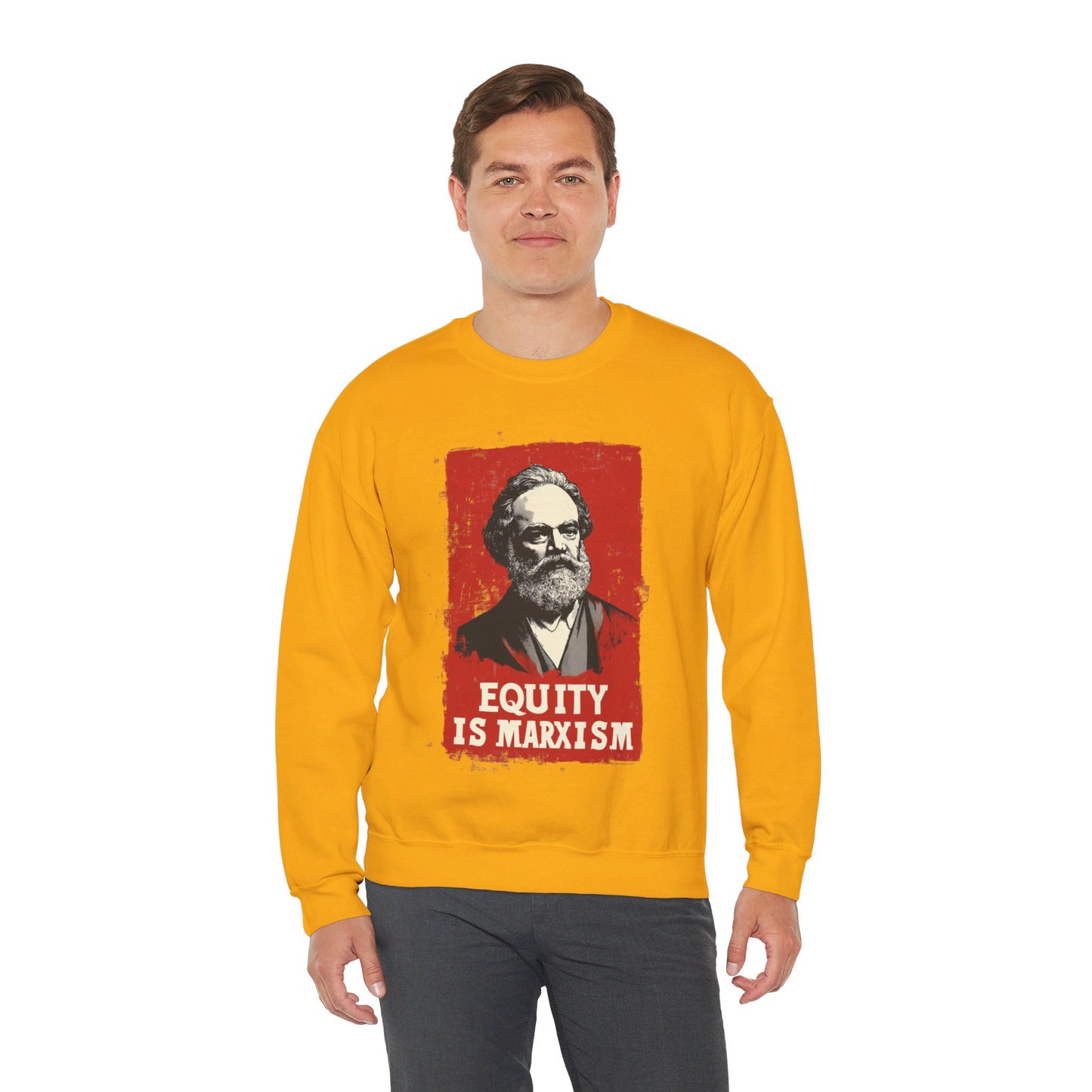 Equity Is Marxism Unisex Heavy Blend™ Crewneck Sweatshirt