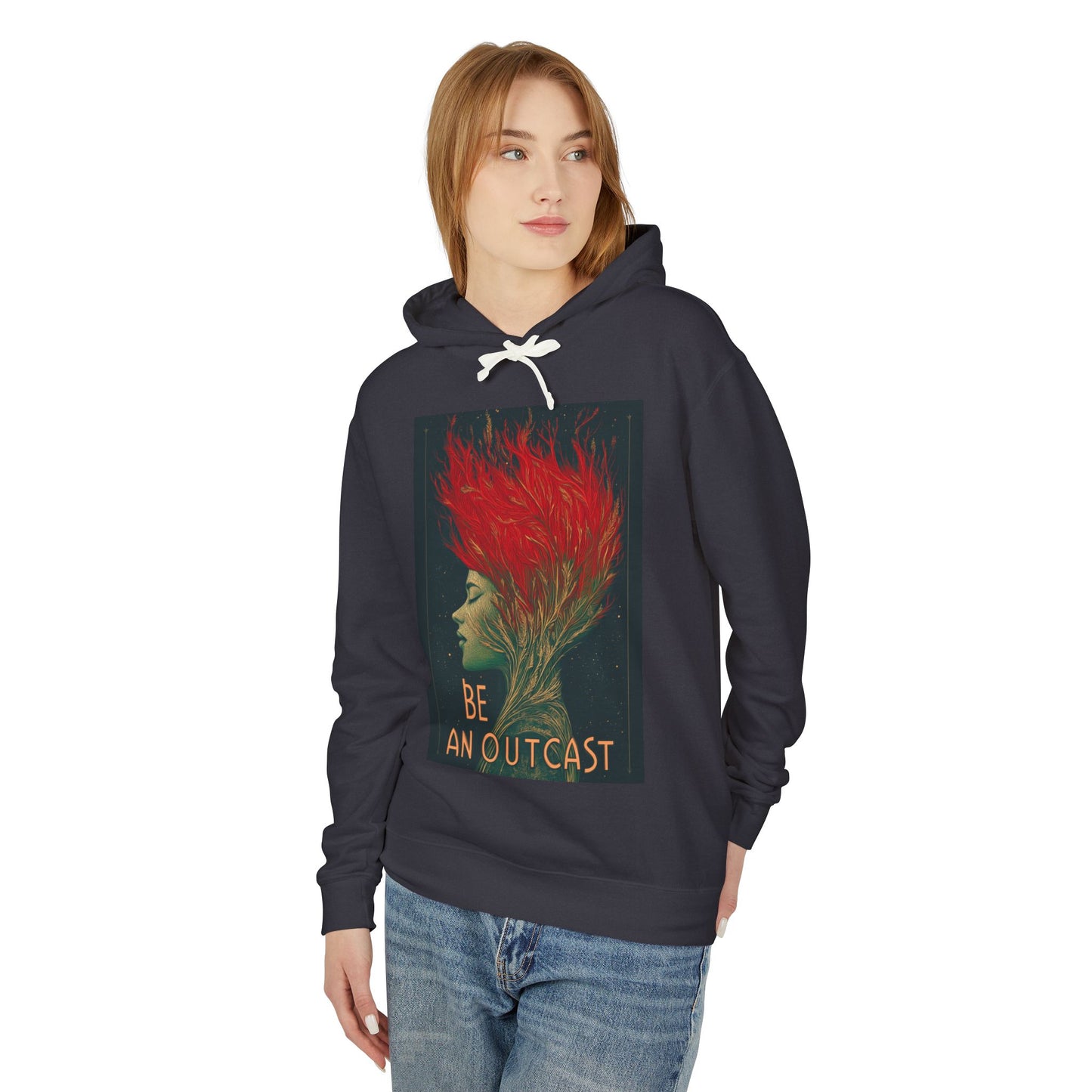 Be An Outcast Unisex Lightweight Hooded Sweatshirt