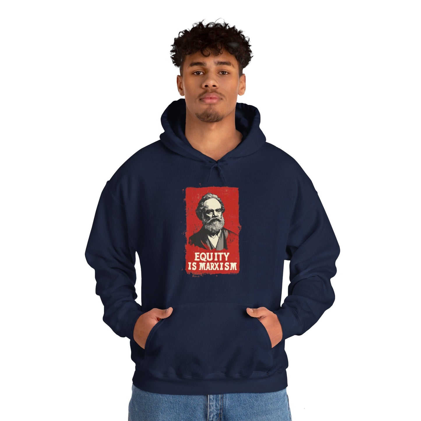 Equity Is Marxism Unisex Heavy Blend™ Hooded Sweatshirt