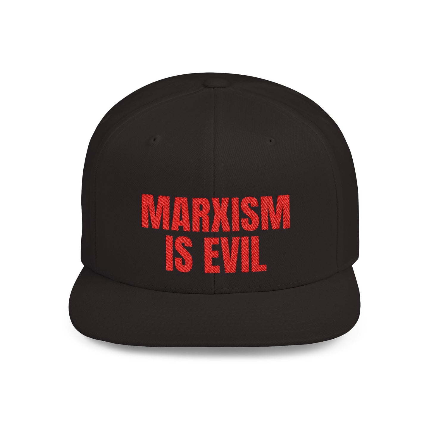 Marxism Is Evil (Red) Flat Bill Snapback