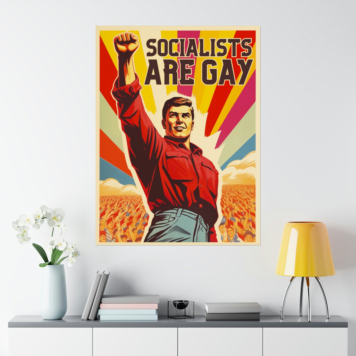 Socialists Are Gay Matte Vertical Posters