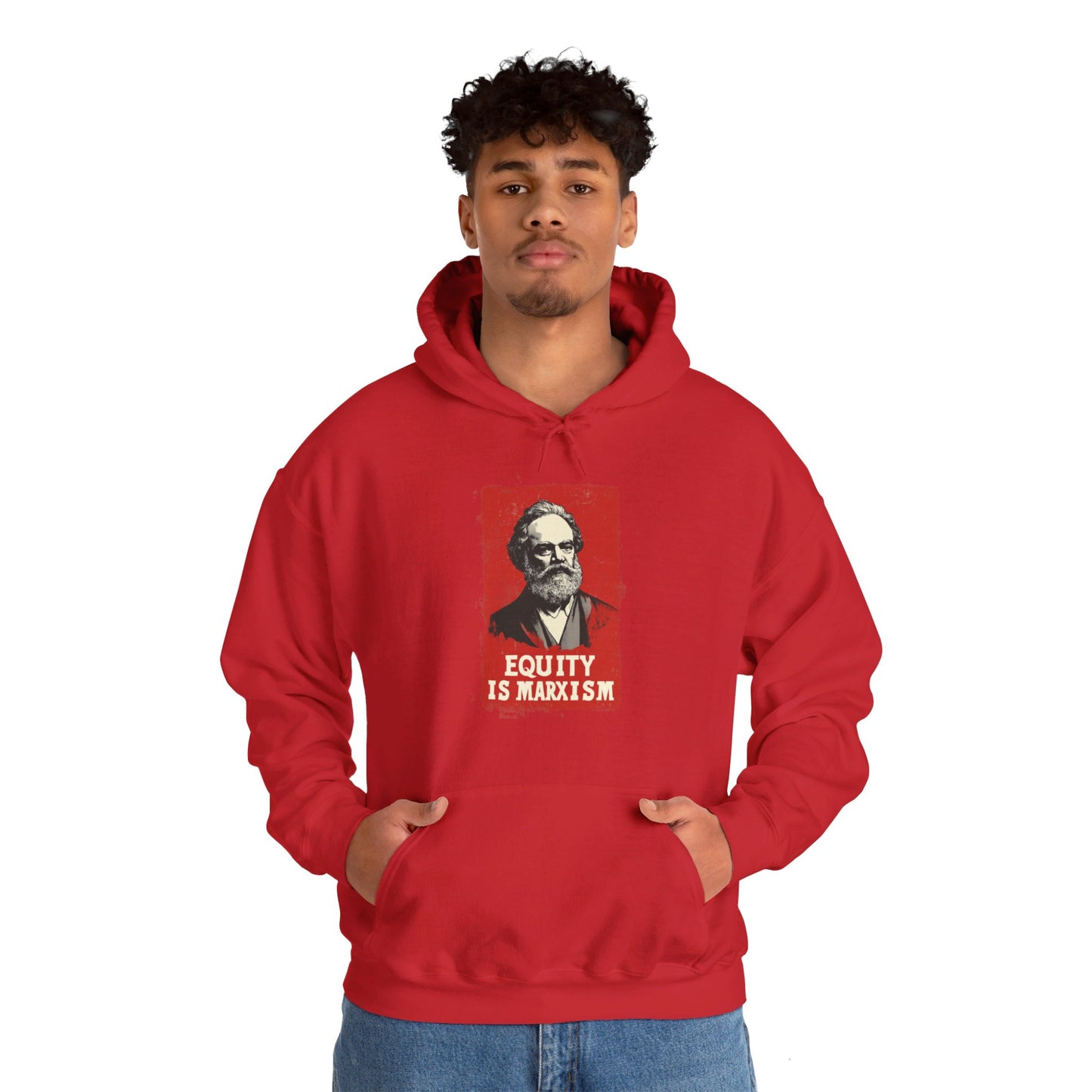 Equity Is Marxism Unisex Heavy Blend™ Hooded Sweatshirt