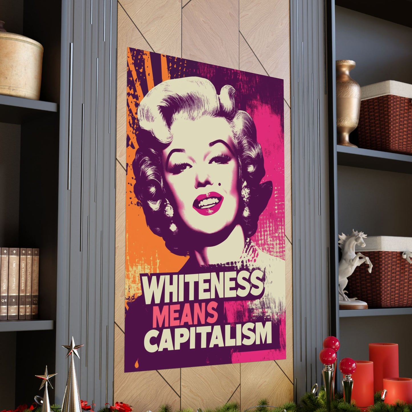 Whiteness Means Capitalism Warhol Tribute Matte Vertical Posters