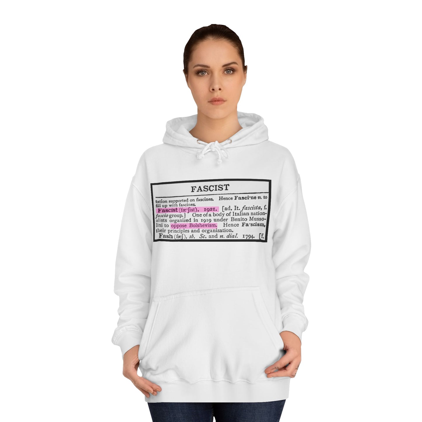 Fascism Is Anti-Communist Unisex College Hoodie