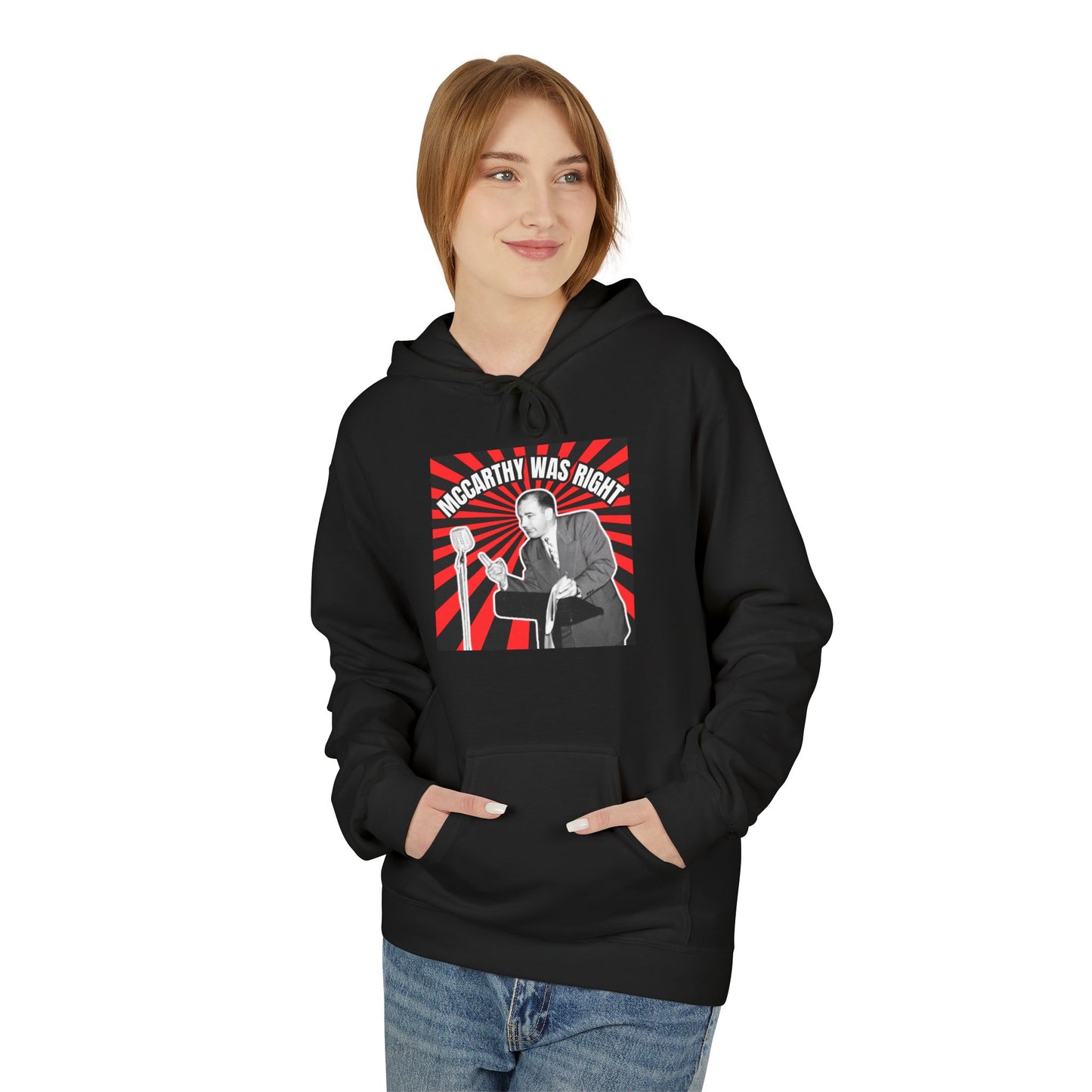 McCarthy Was Right Design 4 Unisex Midweight Softstyle Fleece Hoodie