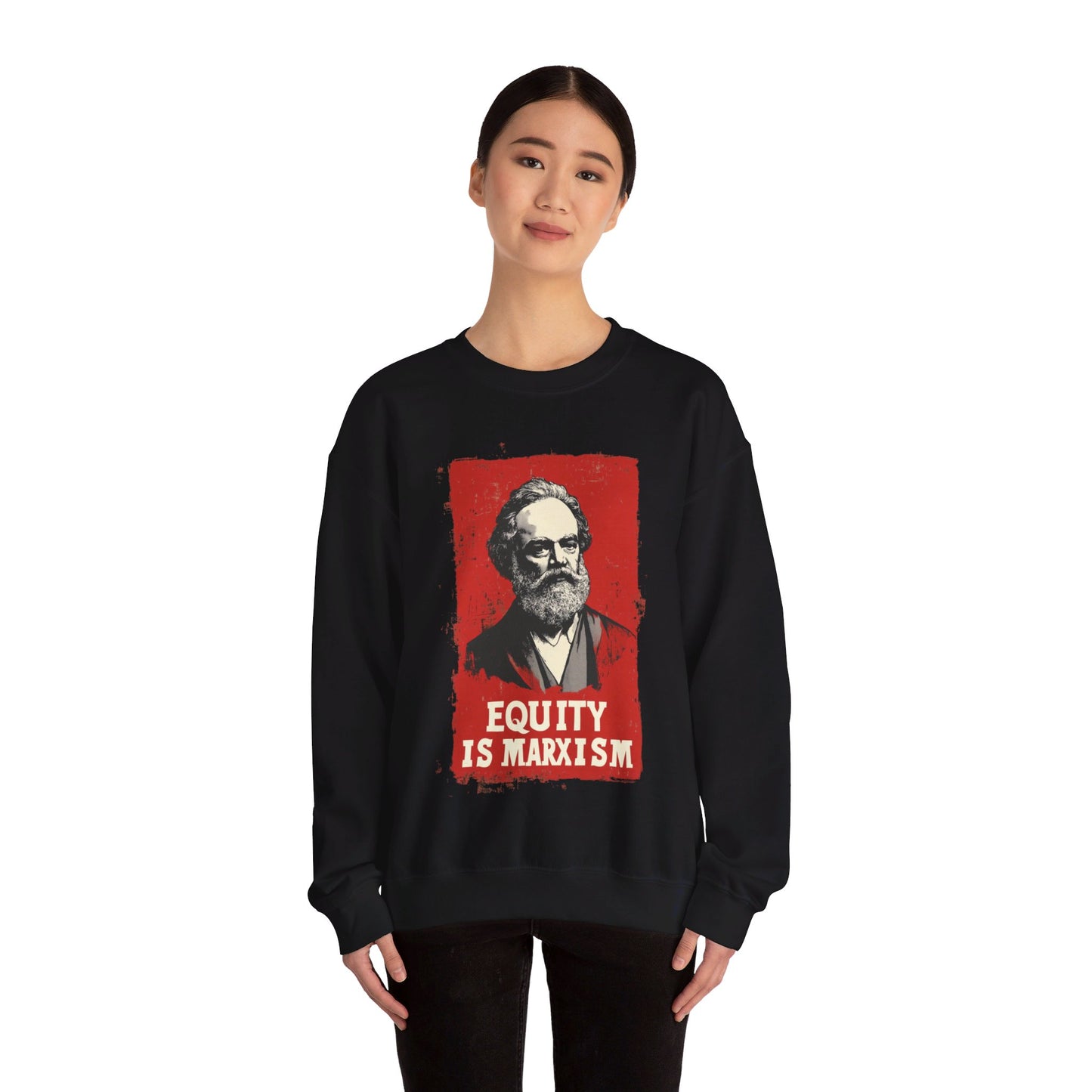 Equity Is Marxism Unisex Heavy Blend™ Crewneck Sweatshirt