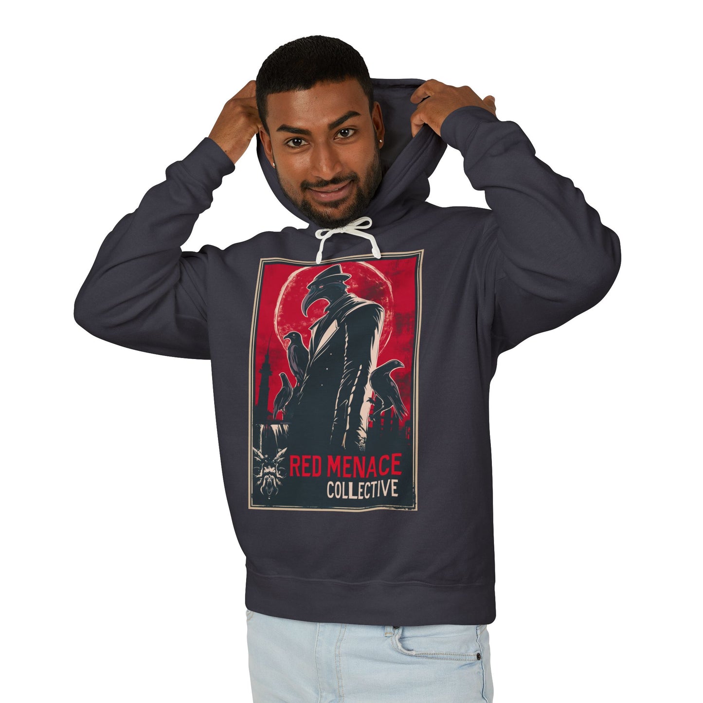 Red Menace Collective - Propaganda Unisex Lightweight Hooded Sweatshirt