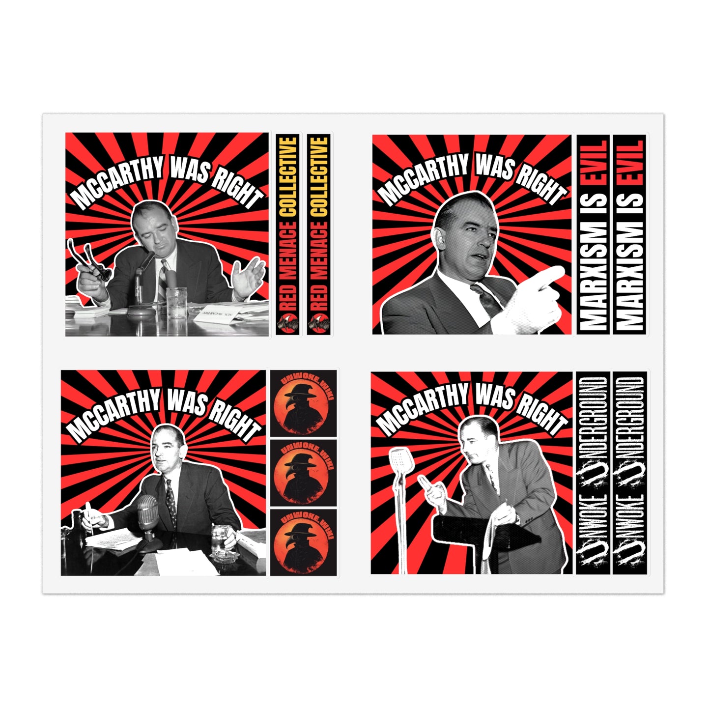 McCarthy Was Right Sticker Sheets 1