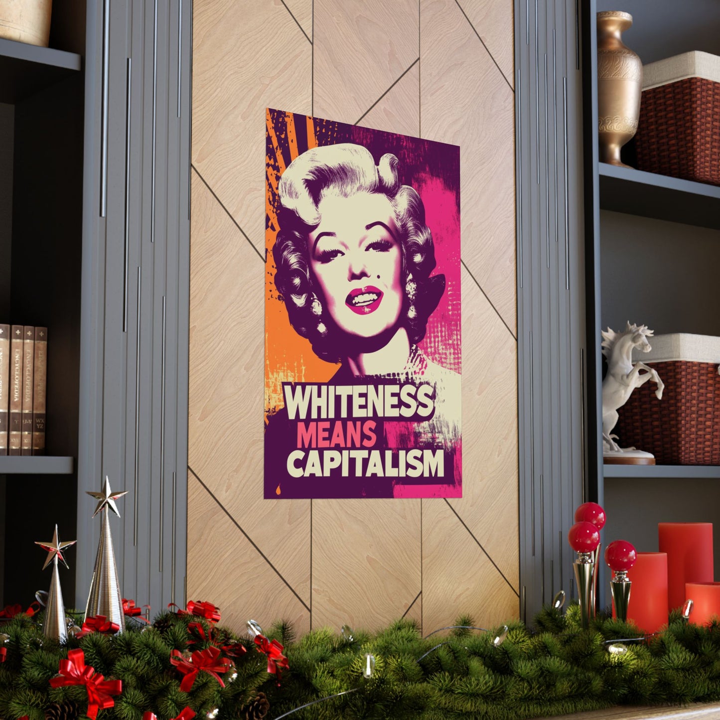 Whiteness Means Capitalism Warhol Tribute Matte Vertical Posters