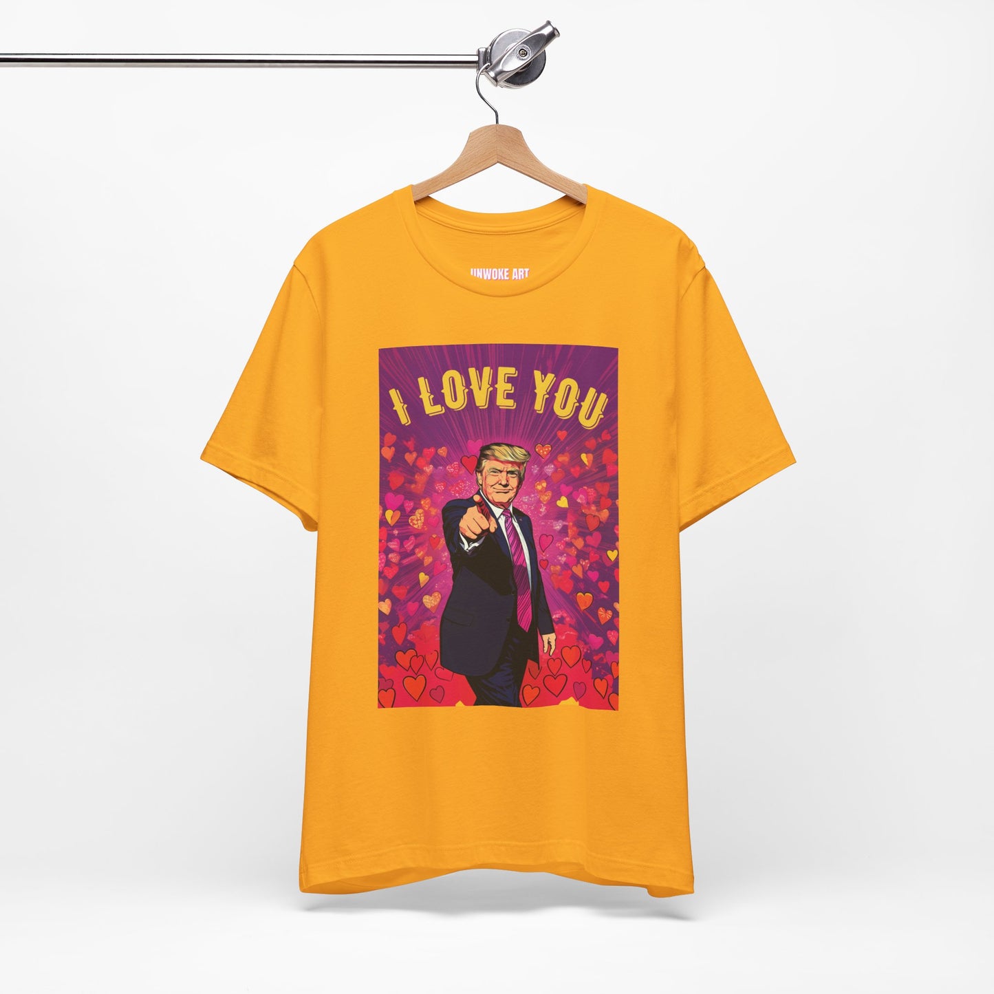 Donald Trump 'I Love You' Valentine's Day Unisex Jersey Short Sleeve Tee