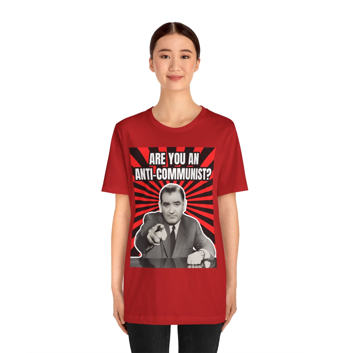 Are You An Anti-Communist? Unisex Jersey Short Sleeve Tee