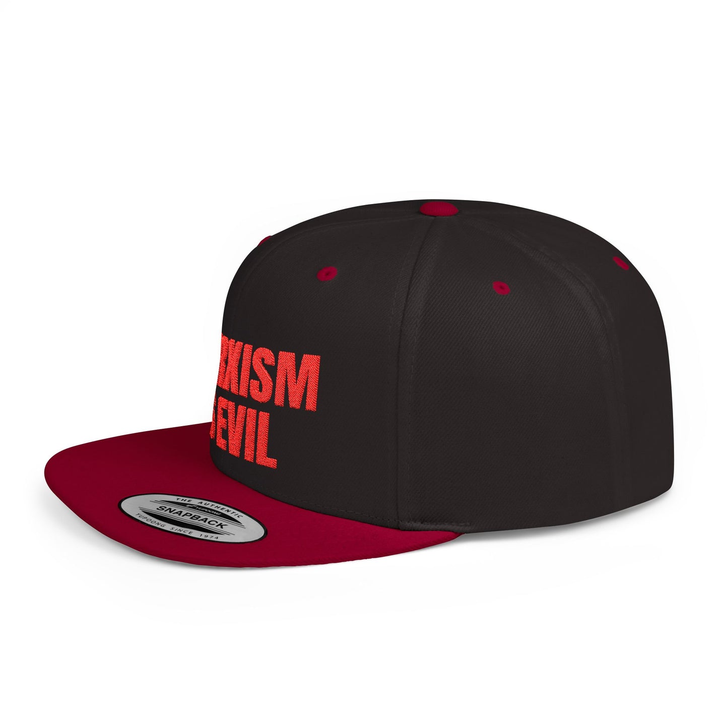 Marxism Is Evil (Red) Flat Bill Snapback