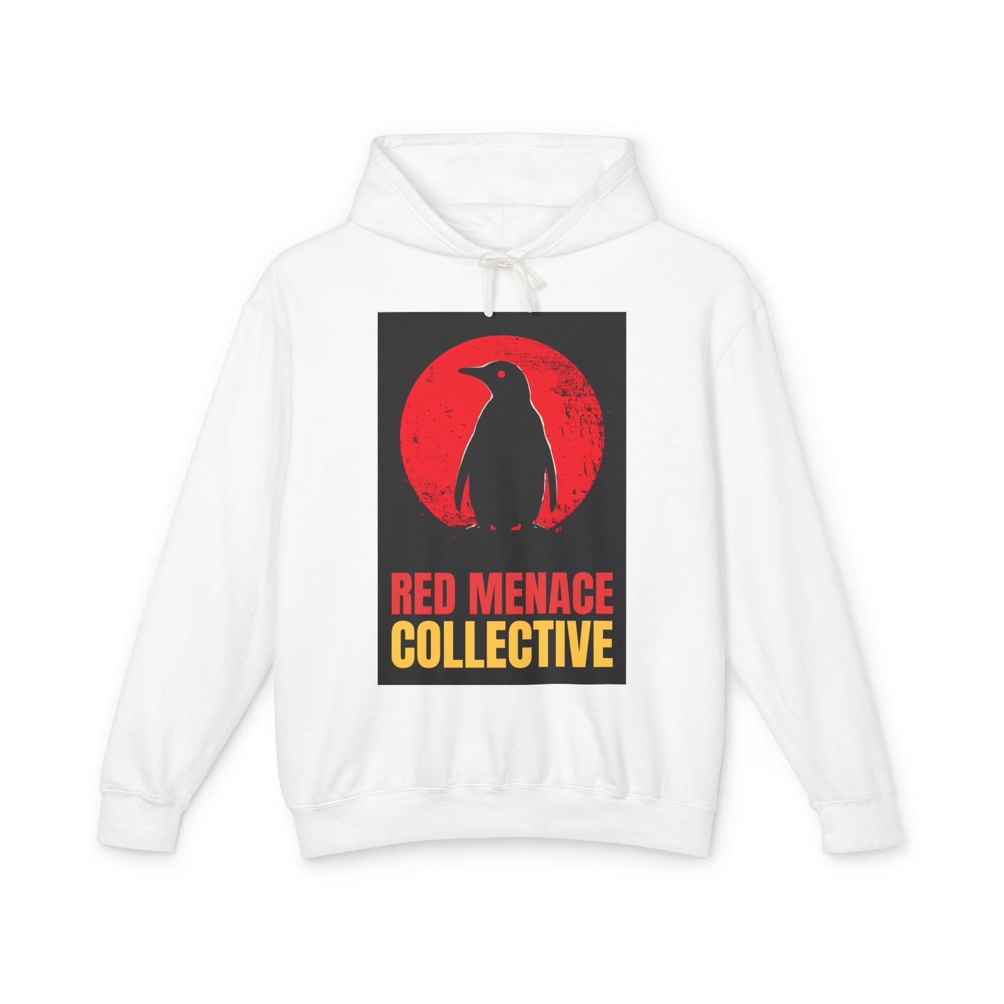 Red Menace Collective - Penguin Unisex Lightweight Hooded Sweatshirt