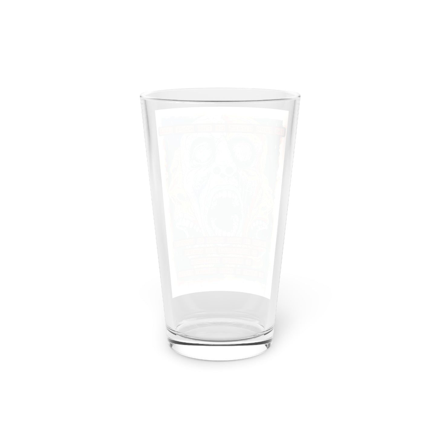 The Four Goals of the Woke Left Pint Glass, 16oz