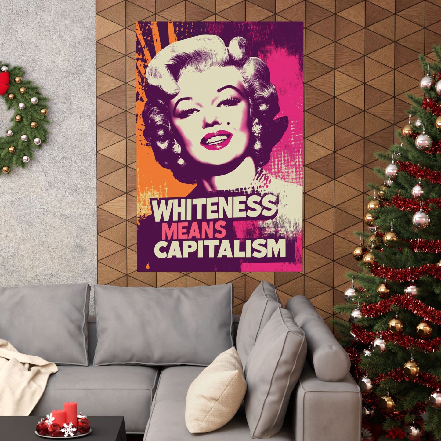 Whiteness Means Capitalism Warhol Tribute Matte Vertical Posters