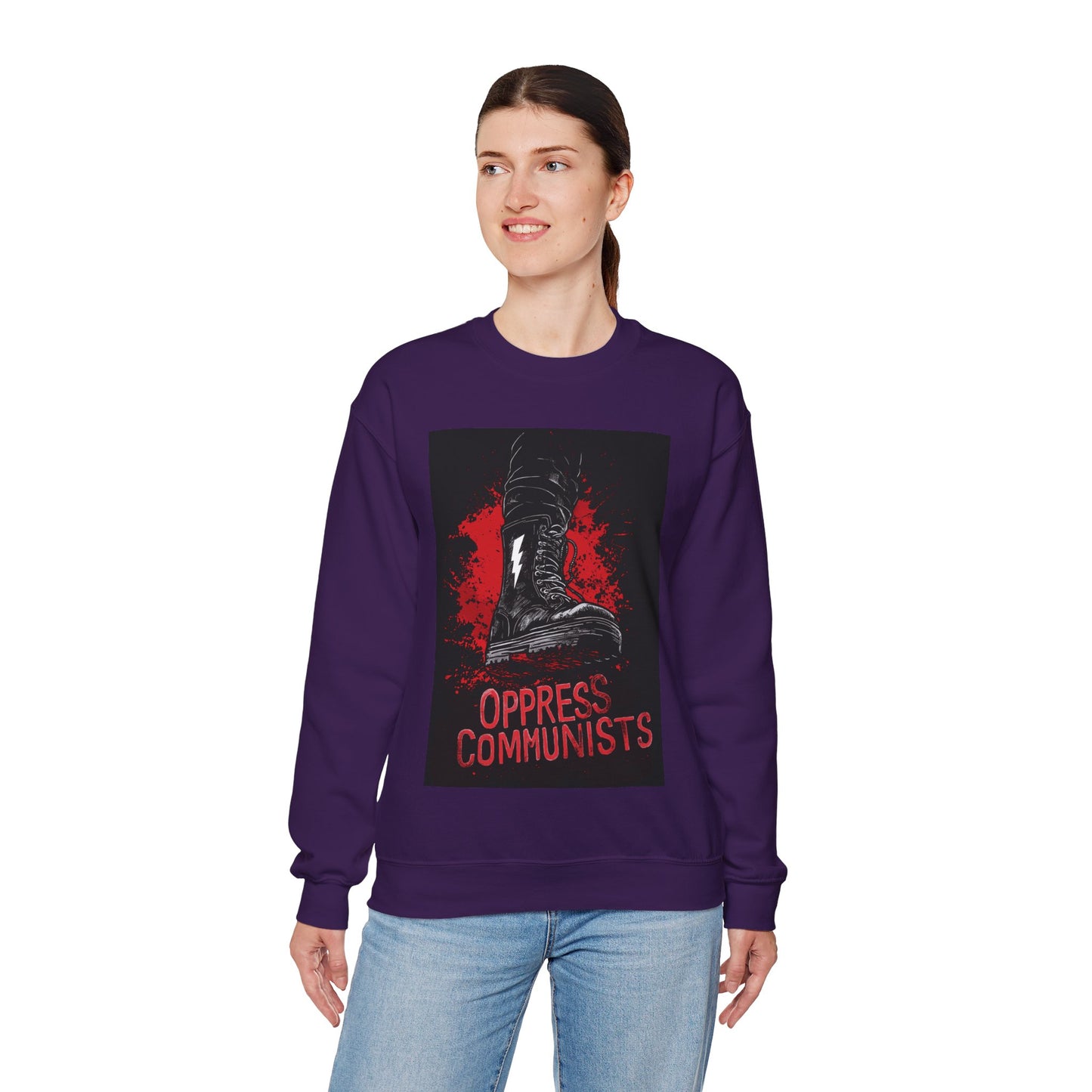 Oppress Communists Unisex Heavy Blend™ Crewneck Sweatshirt