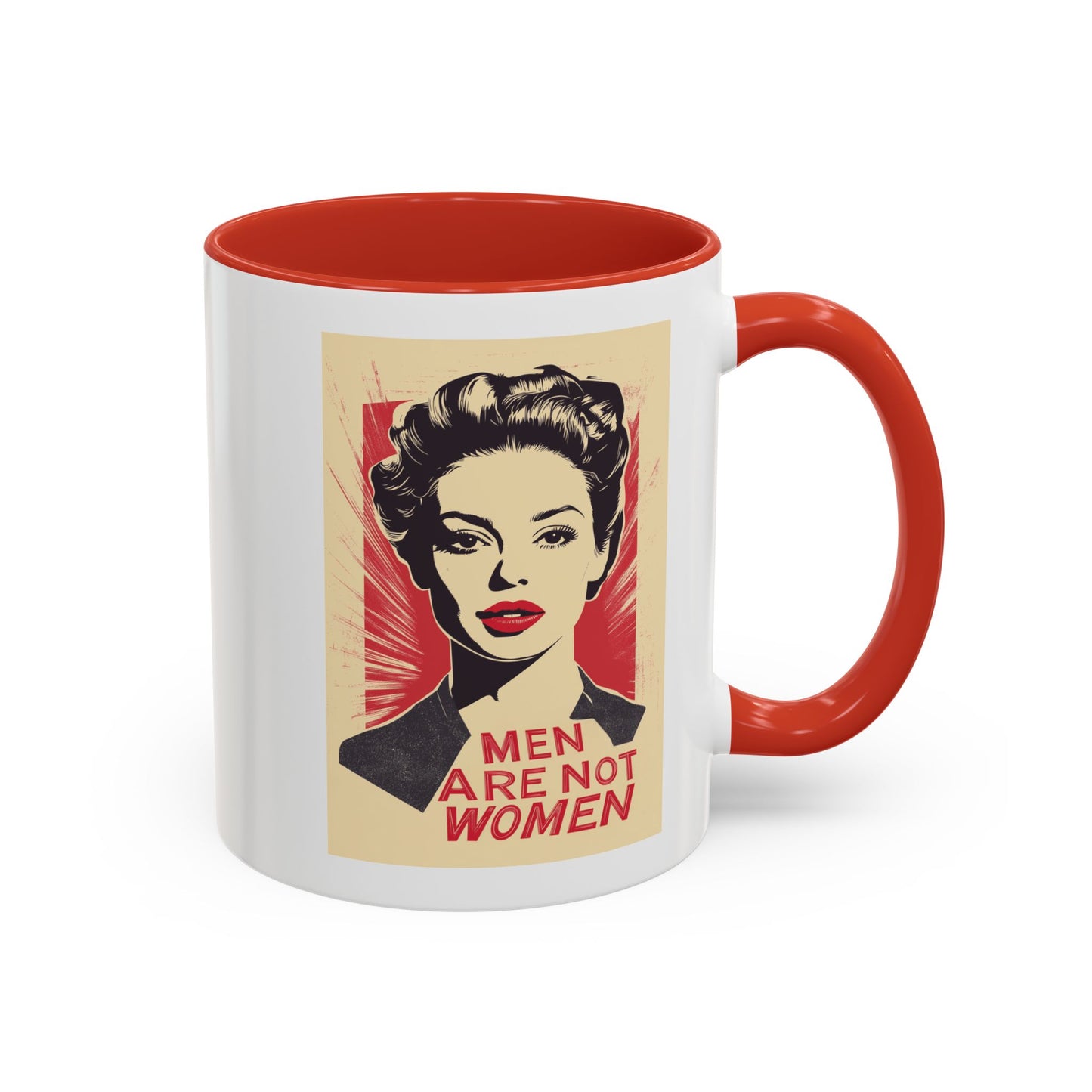 Men Are Not Women Accent Coffee Mug (11 or 15oz)