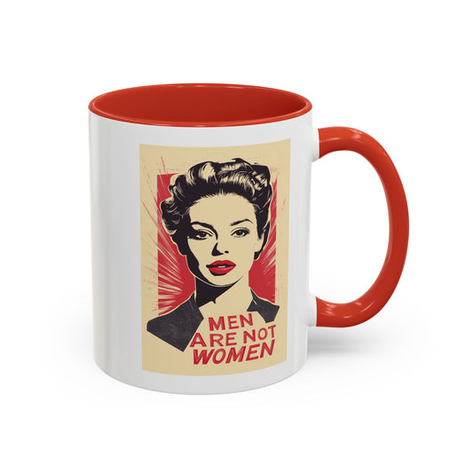 Men Are Not Women Accent Coffee Mug (11 or 15oz)