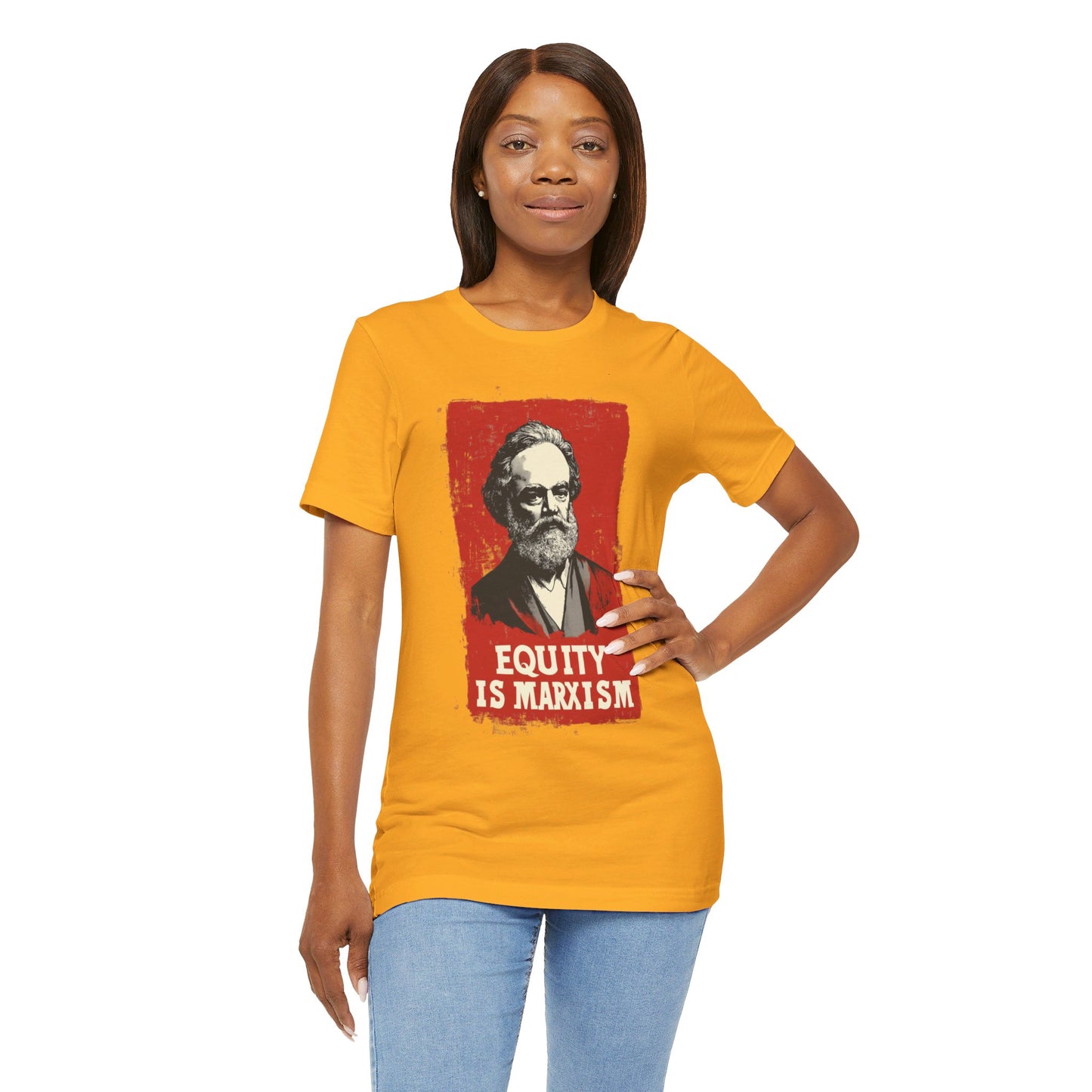 Equity Is Marxism Unisex Jersey Short Sleeve Tee