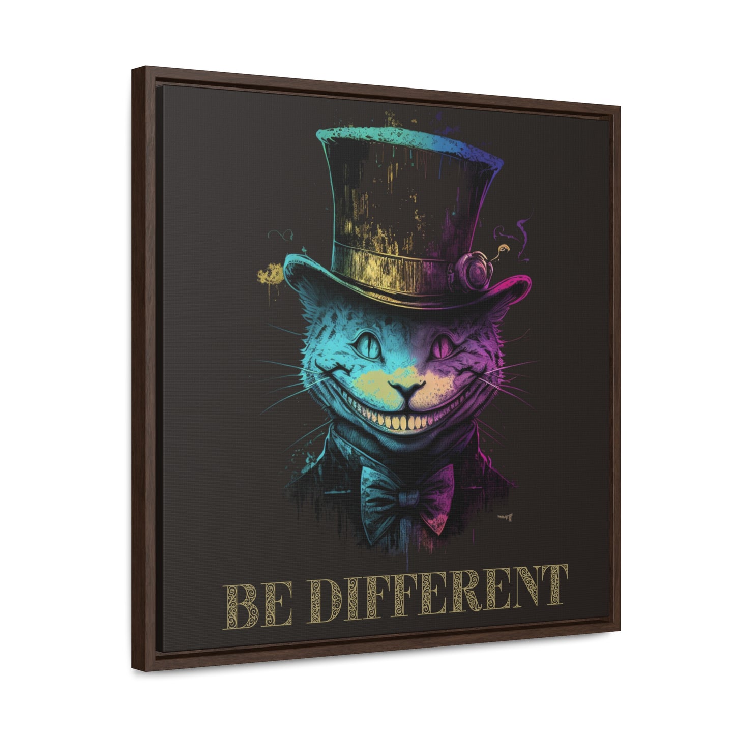 Be Different Gallery Canvas Wraps, Square Frame