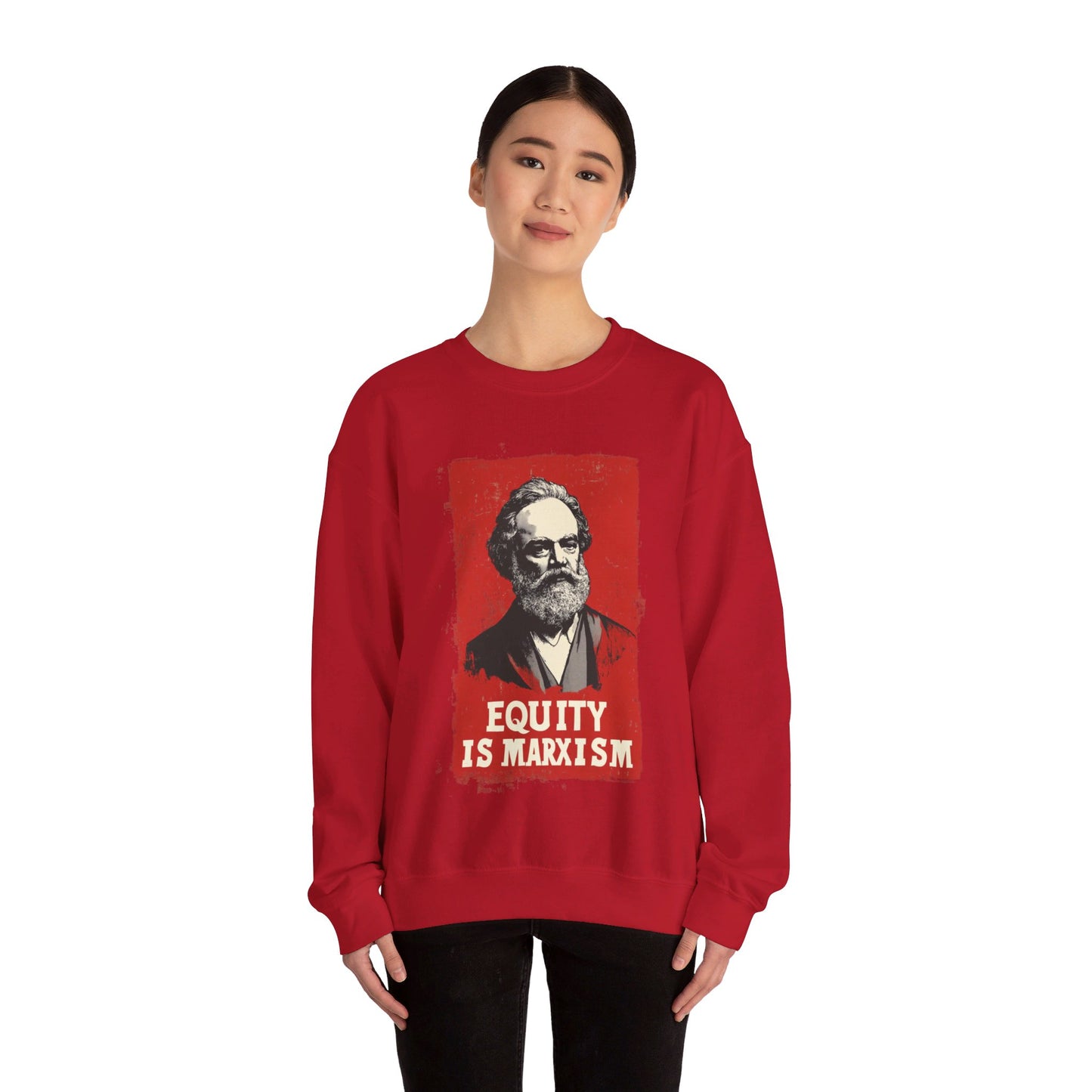 Equity Is Marxism Unisex Heavy Blend™ Crewneck Sweatshirt