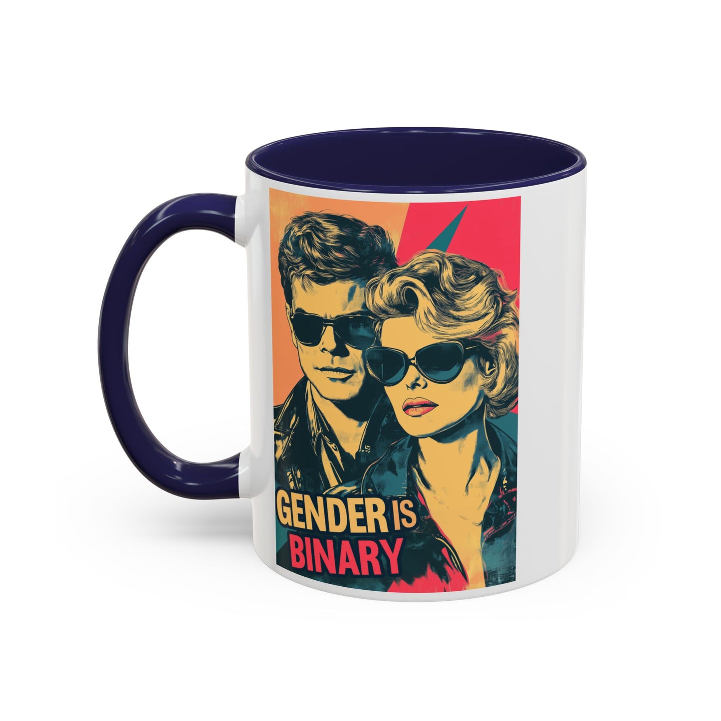 Gender Is Binary Accent Coffee Mug (11 or 15oz)