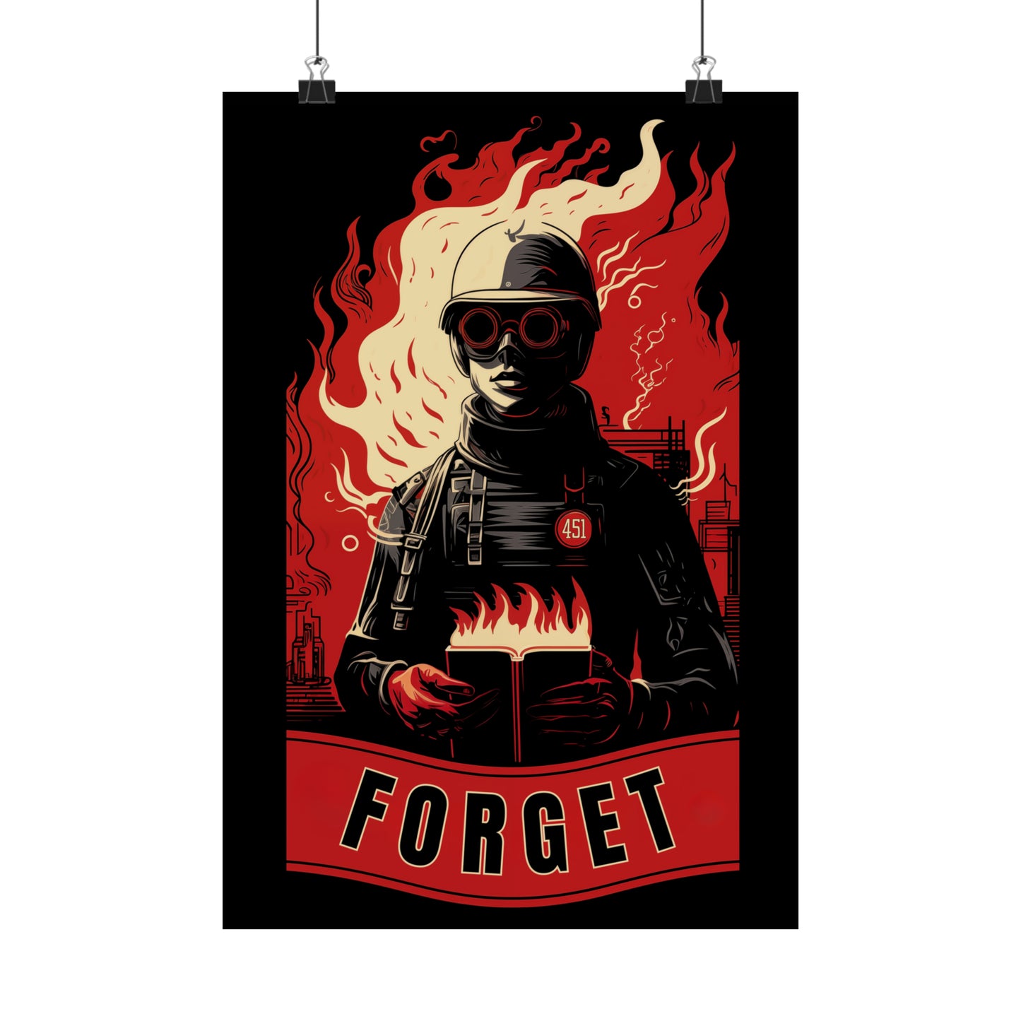 Fahrenheit 451 Matte Vertical Posters