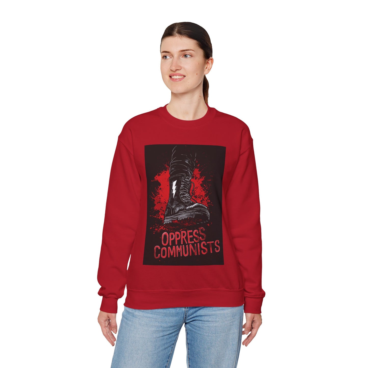 Oppress Communists Unisex Heavy Blend™ Crewneck Sweatshirt