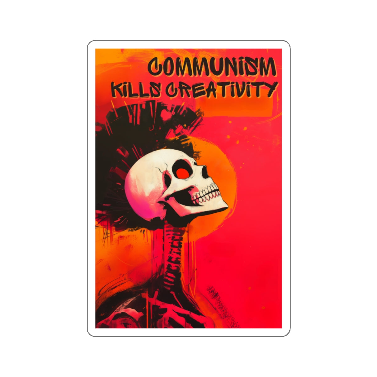 Communism Kills Creativity Kiss-Cut Stickers