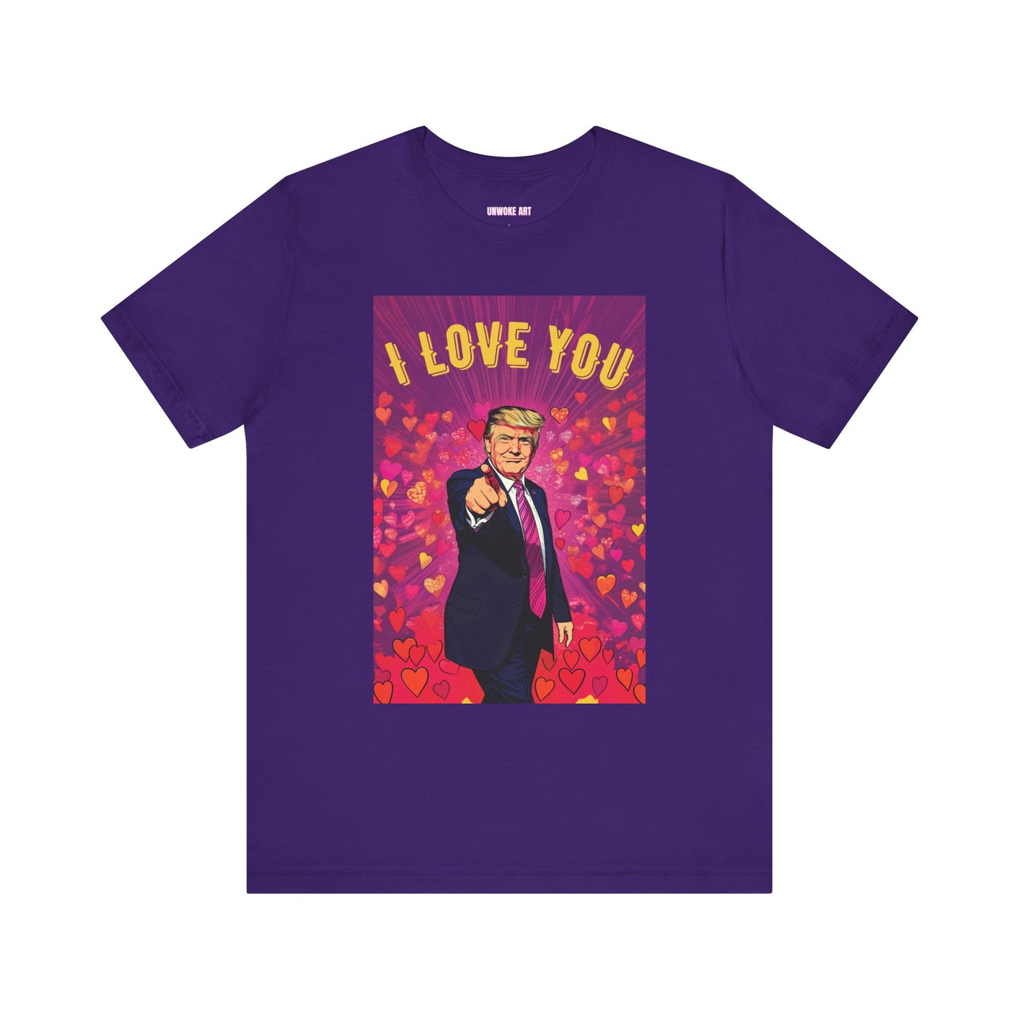 Donald Trump 'I Love You' Valentine's Day Unisex Jersey Short Sleeve Tee