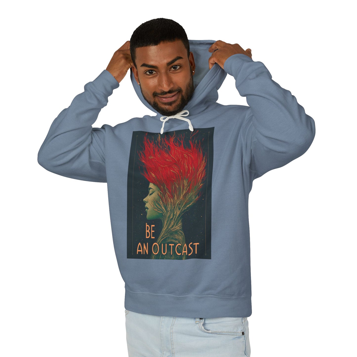 Be An Outcast Unisex Lightweight Hooded Sweatshirt