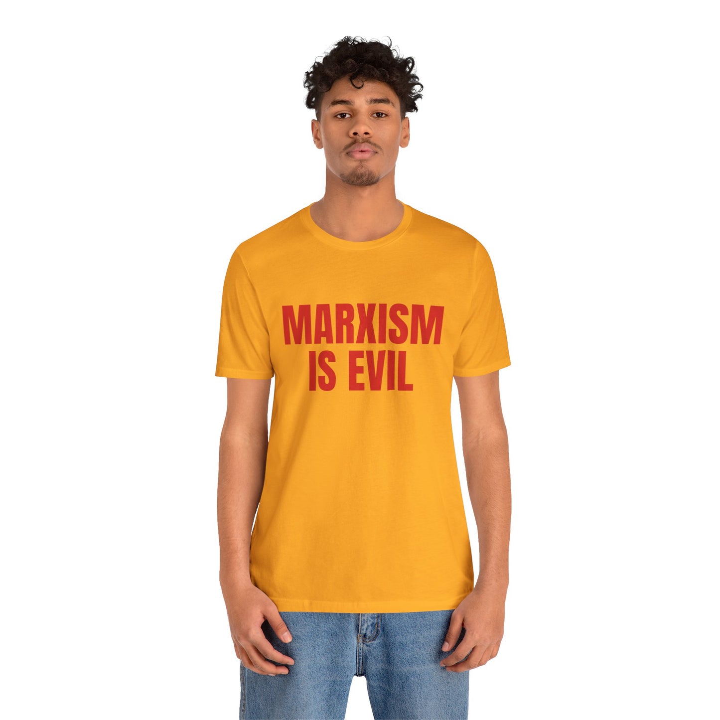 Marxism Is Evil Unisex Jersey Short Sleeve Tee