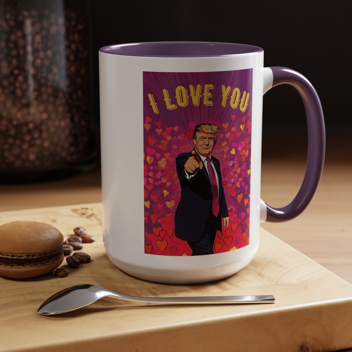 Donald Trump 'I Love You' Valentine's Day Coffee Mug (15oz)