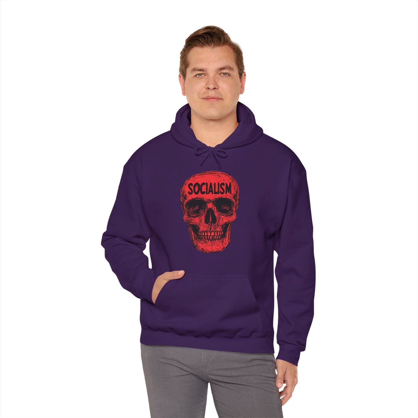 Socialism Means Death Unisex Heavy Blend™ Hooded Sweatshirt