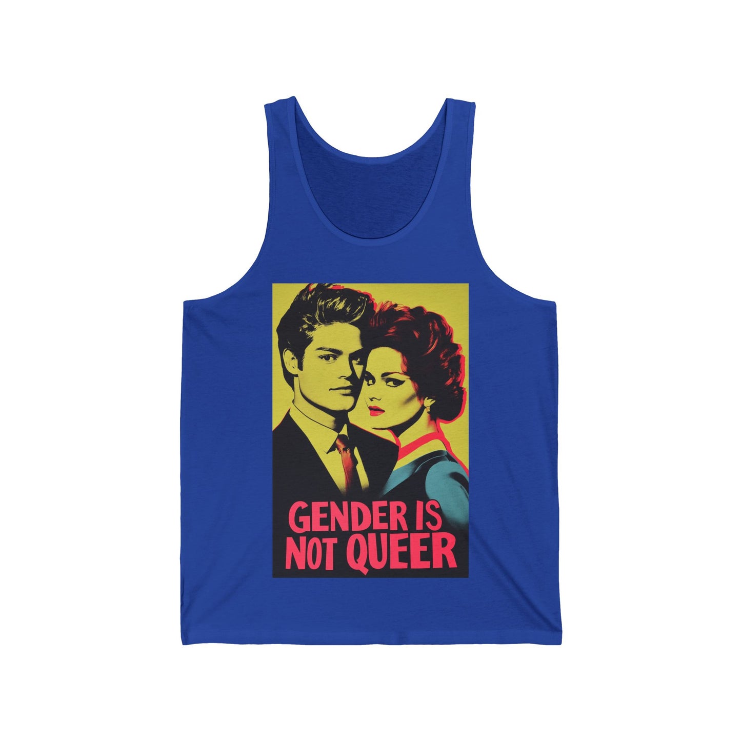 Gender is Not Queer Unisex Jersey Tank