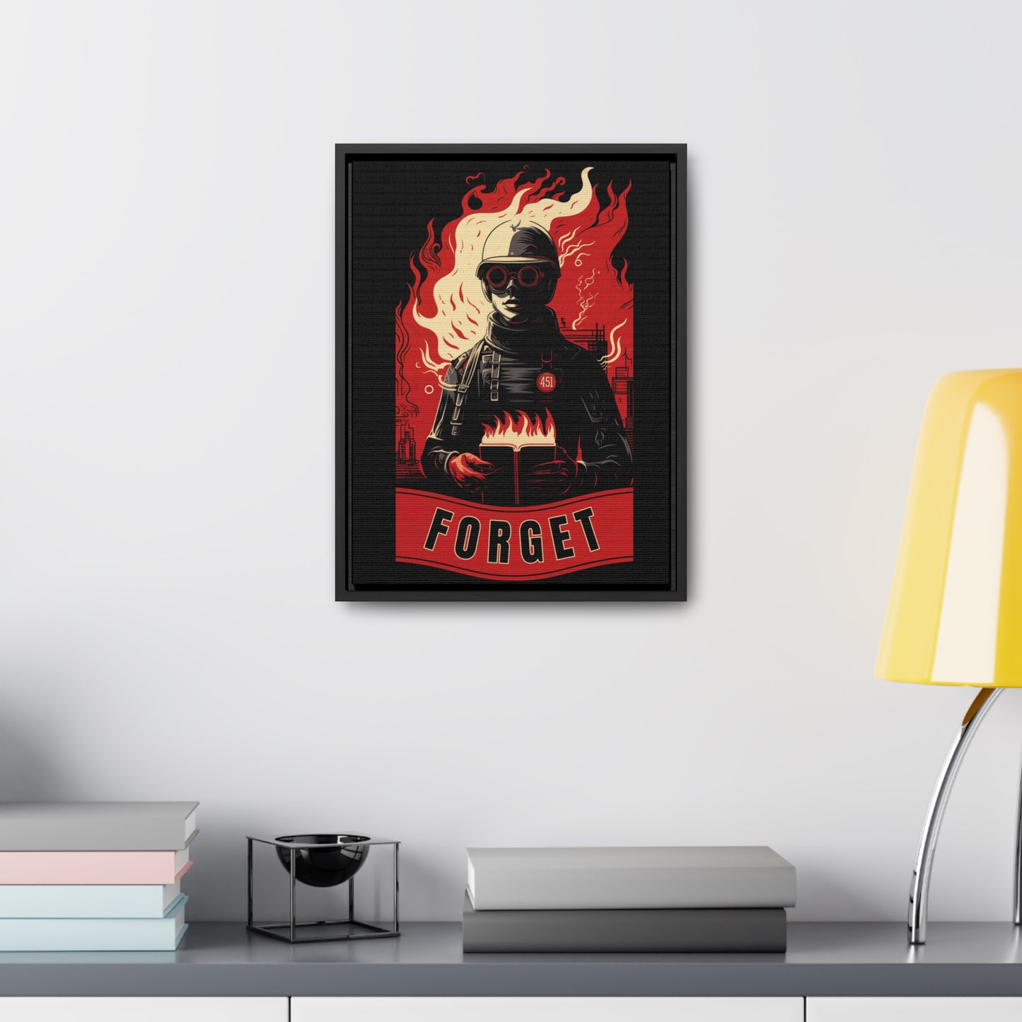 Fahrenheit 451 Gallery Canvas Wraps, Vertical Frame