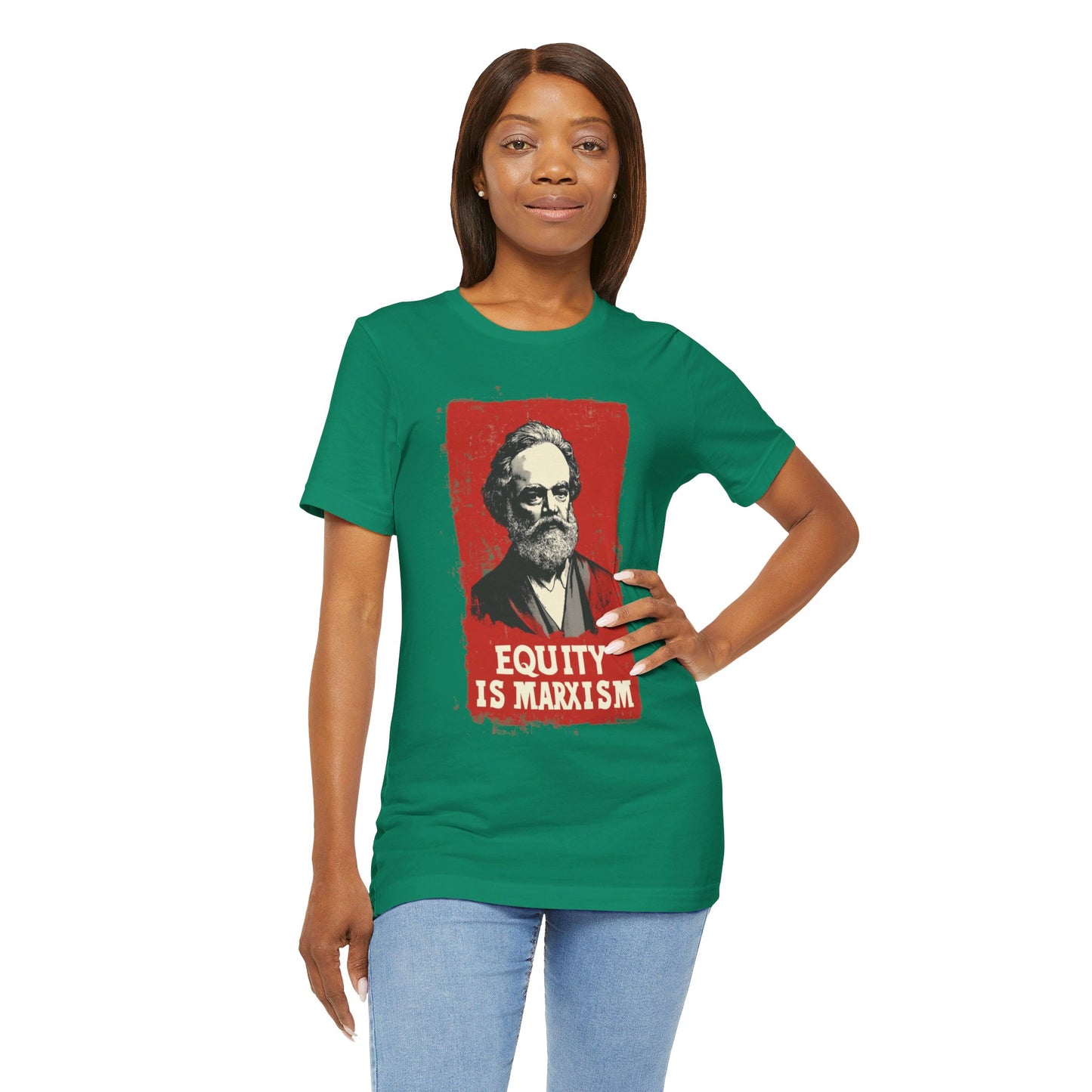 Equity Is Marxism Unisex Jersey Short Sleeve Tee