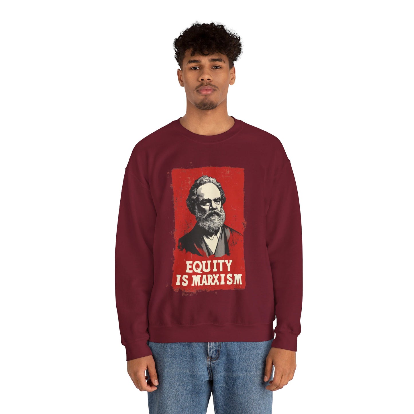 Equity Is Marxism Unisex Heavy Blend™ Crewneck Sweatshirt