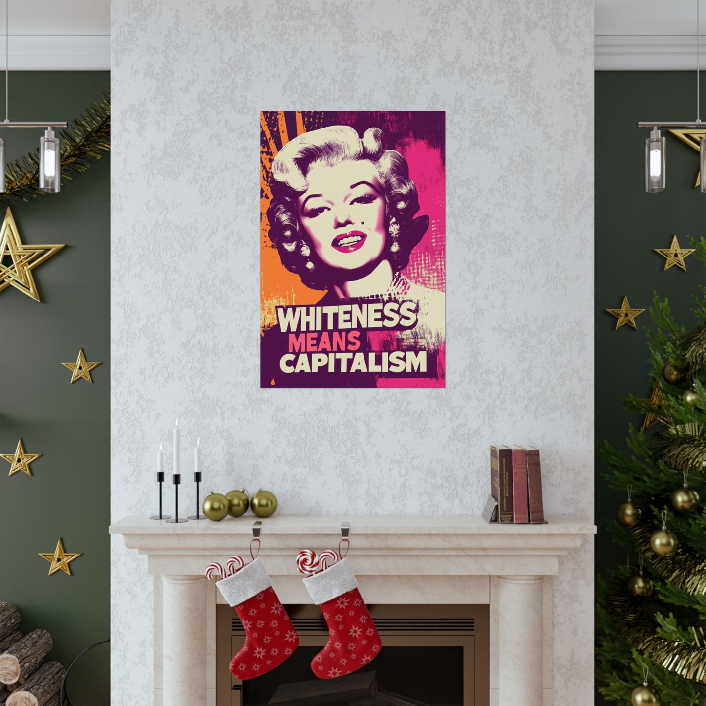 Whiteness Means Capitalism Warhol Tribute Matte Vertical Posters