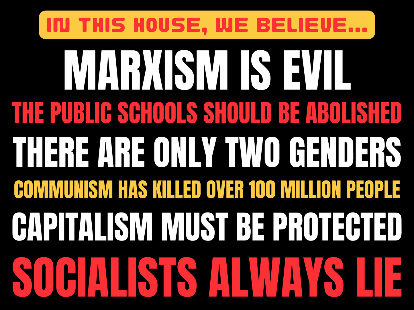 Marxism is Evil Yard Signs