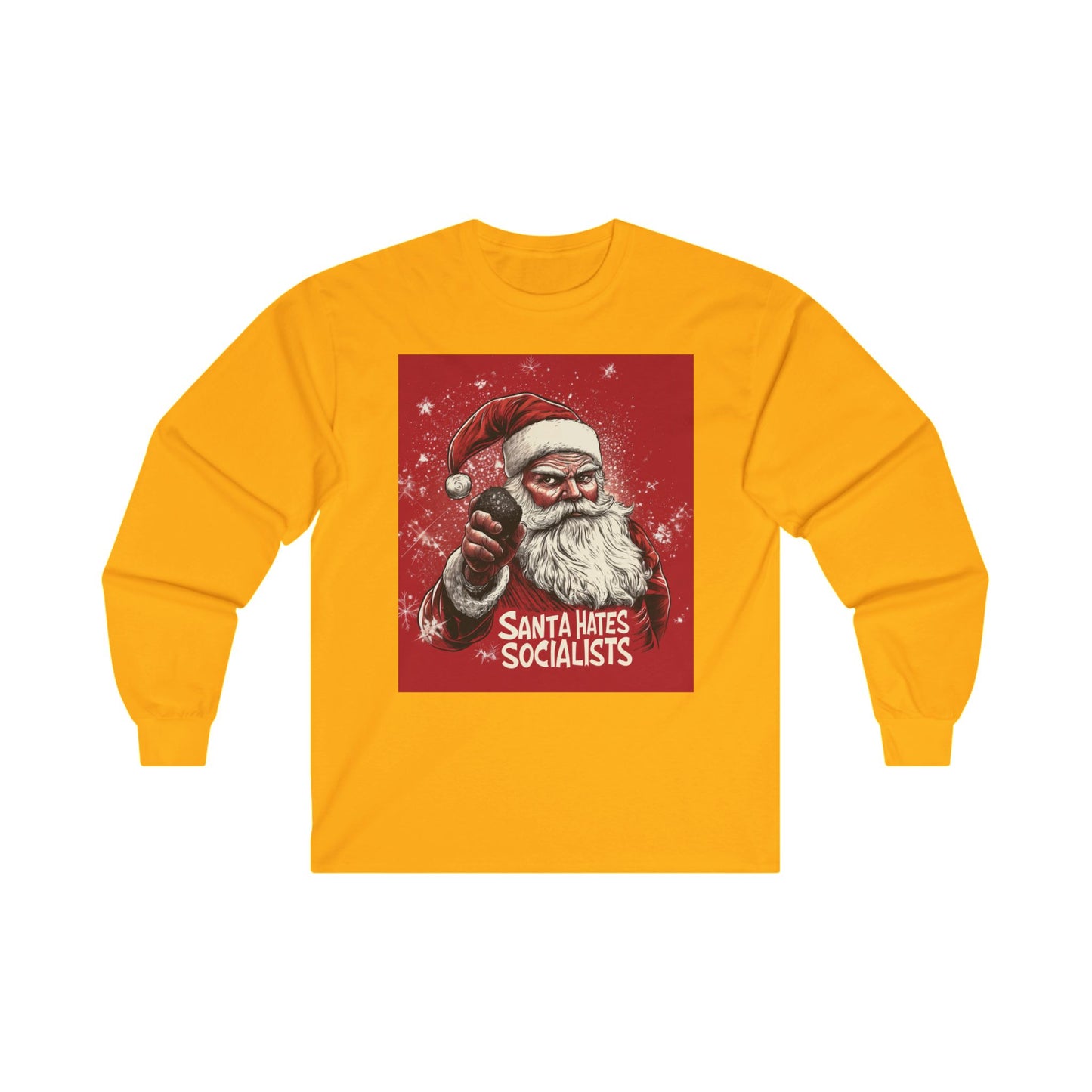 Santa Hates Socialists Unisex Ultra Cotton Long Sleeve Tee