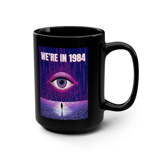1984 Black Mug, 15oz