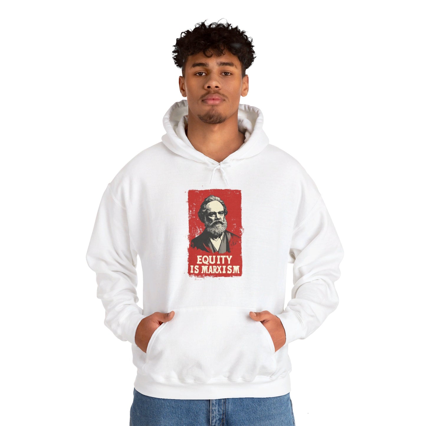 Equity Is Marxism Unisex Heavy Blend™ Hooded Sweatshirt