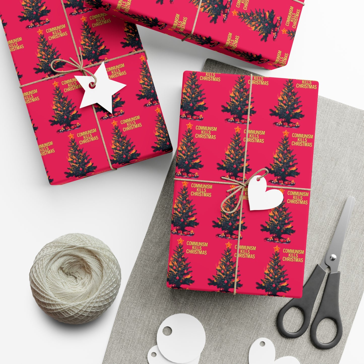 Communism Kills Christmas Gift Wrap Papers