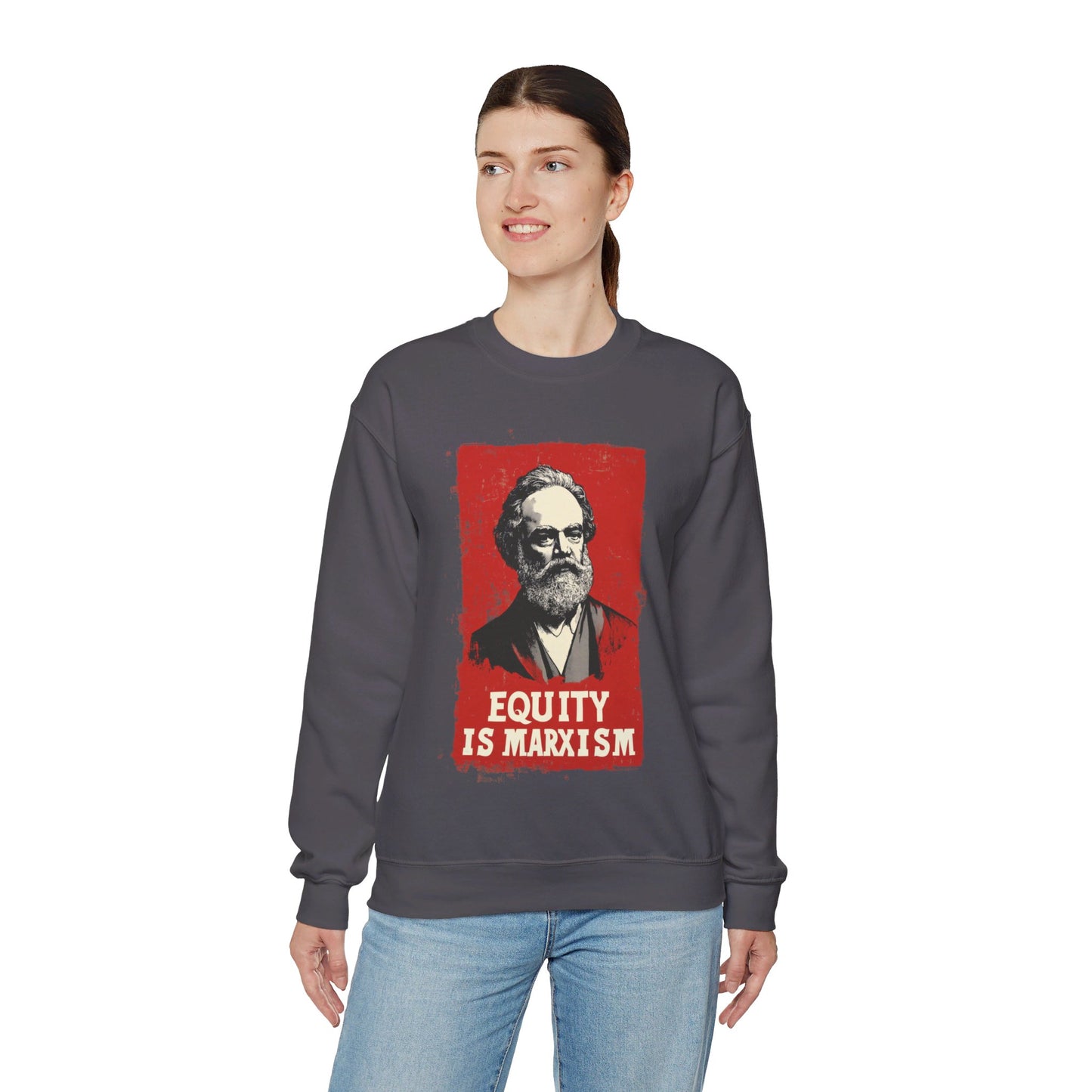 Equity Is Marxism Unisex Heavy Blend™ Crewneck Sweatshirt