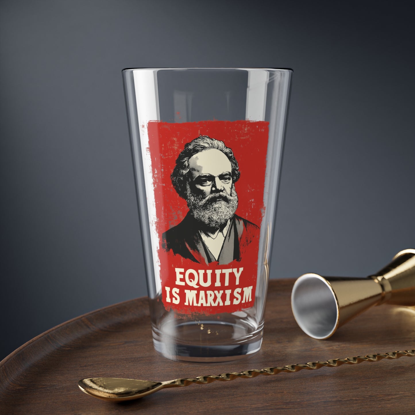 Equity Is Marxism Pint Glass, 16oz